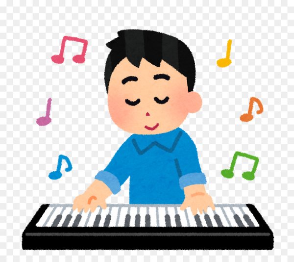 Пианист мультяшный