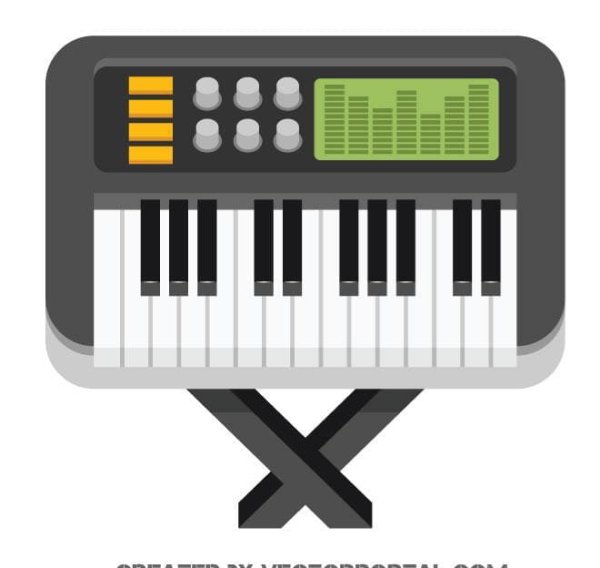 Мультяшный синтезатор