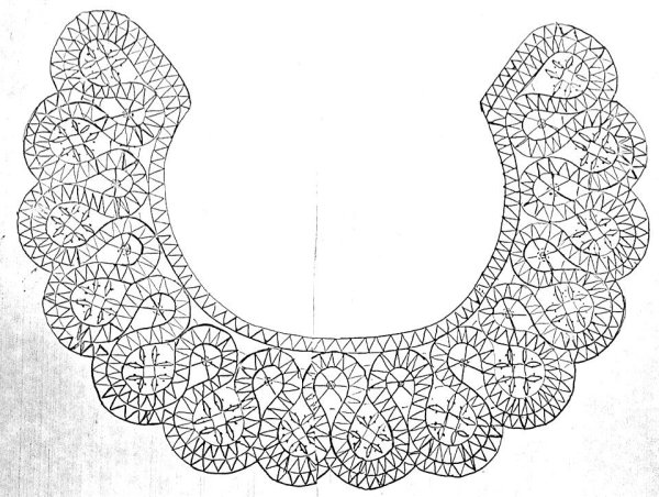 Сколки Вологодского кружева воротничок