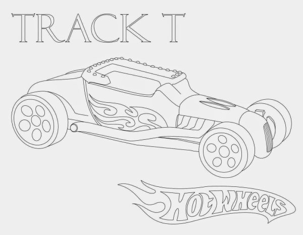 Багги хот Вилс раскраска