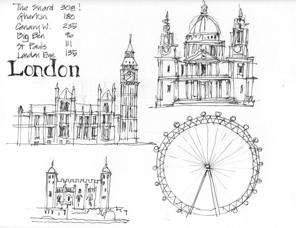 Биг Бен в Лондоне чертежи