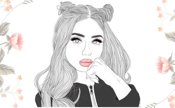 Леди Диана рисунок блоггер