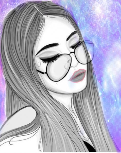 Рисунки для срисовки девушки