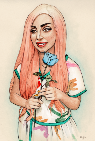 Леди Диана карандашом