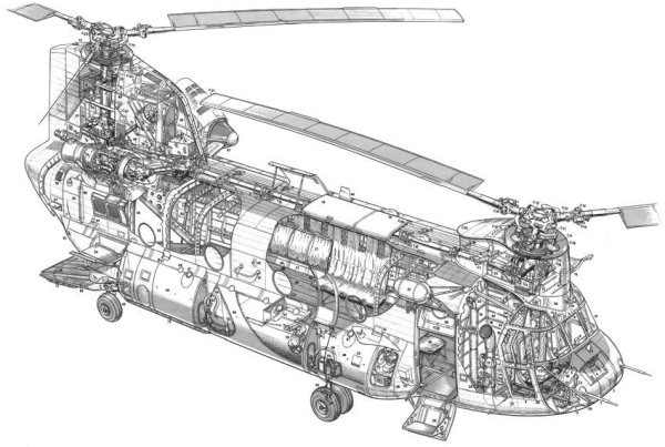 Boeing Ch-47 Chinook чертеж