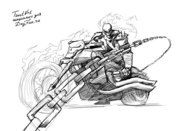Байк призрачного гонщика