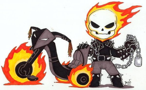 Призрачный гонщик скетч