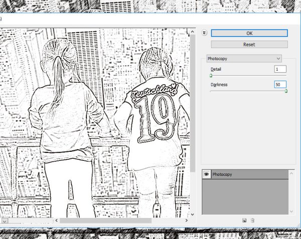 Фильтр фотошоп Графика