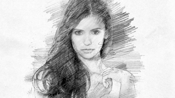 Эффект карандашного рисунка в фотошопе