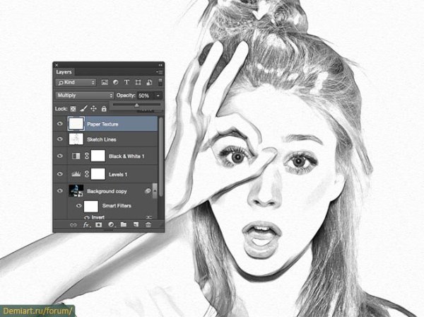 Перевести фотографию в рисунок