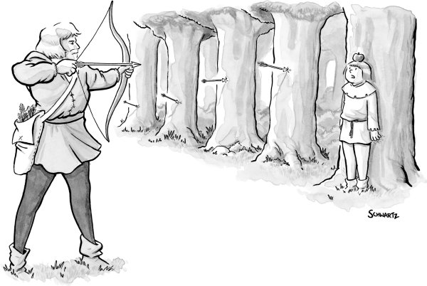 Лучник раскраска