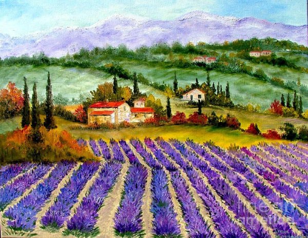 Поль Синьяк Лавандовое поле