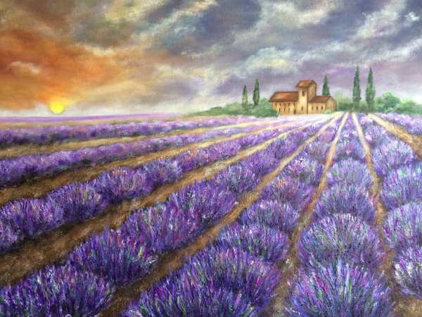 Клод Моне Лавандовое поле