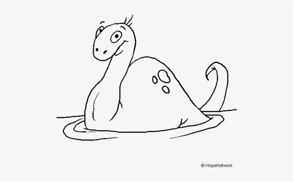 Лохнесское чудовище рис