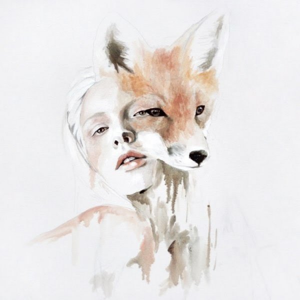 Лицо лисы арт