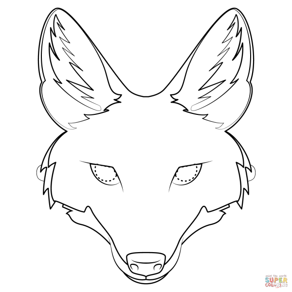 Мордочка лисы для маски