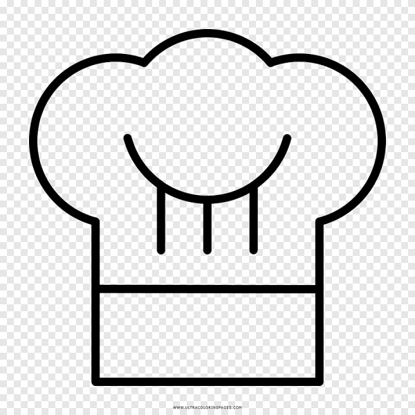 Поварской колпак трафарет