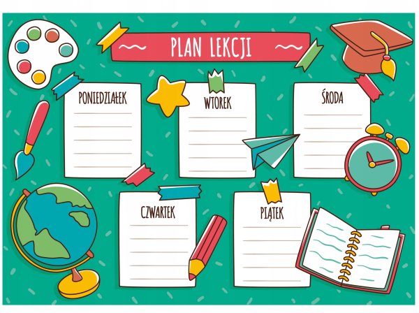 Расписание уроков шаблон