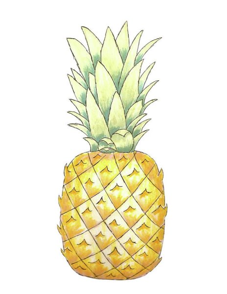 Ананас рисунок