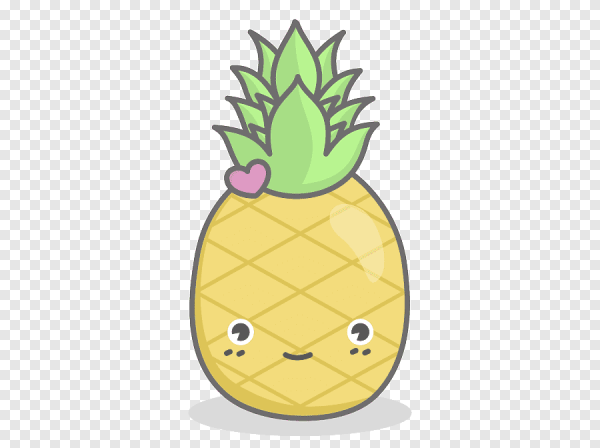 Ананас мультяшный