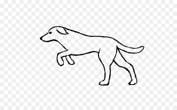 Бегущая собака рисовать