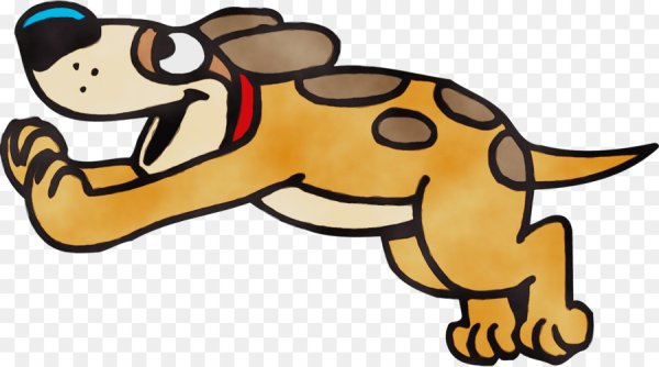 Силуэт бегущей собаки