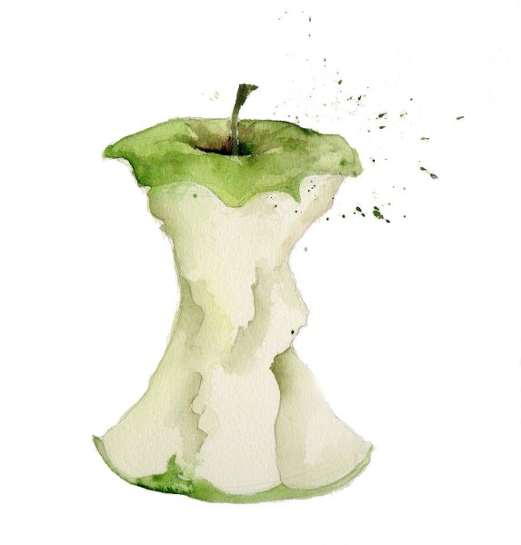 Огрызок яблока