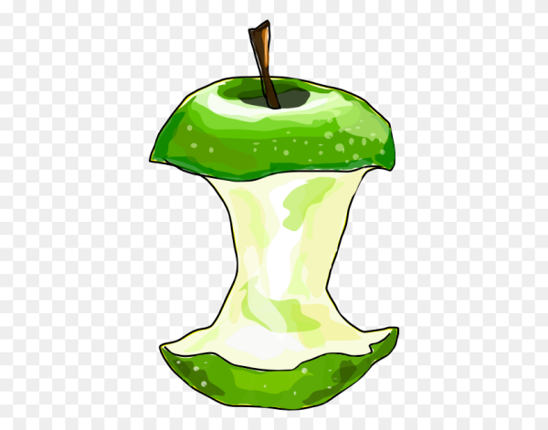 Раскраска огрызок