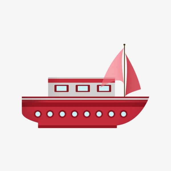 A Red ship нарисовать