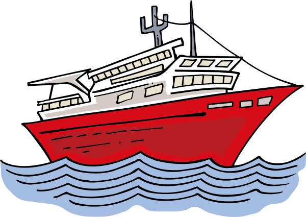 Корабль детский вектор