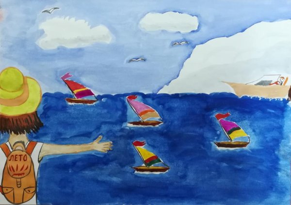 Красивые рисунки на тему лето