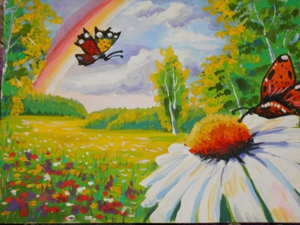 Летний рисунок для детей