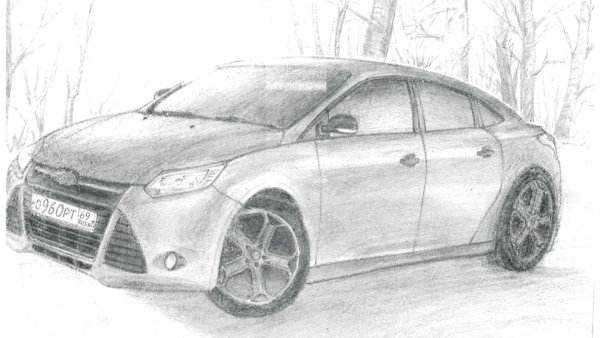 Форд фокус 3 карандашом