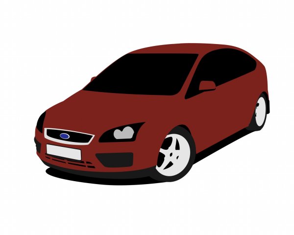 Форд фокус 2 седан вектор