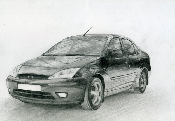 Форд фокус 2 карандашом