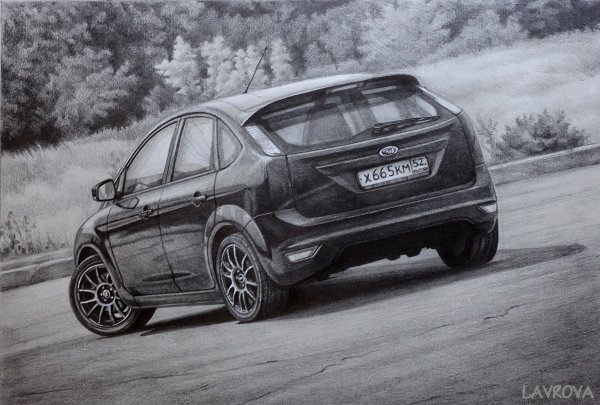 Форд фокус 2 карандашом