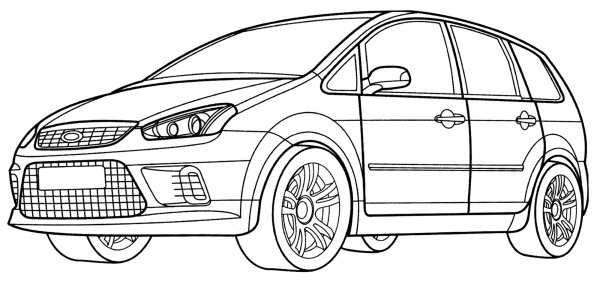 Coloring Ford Focus 1
