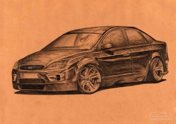 Форд фокус 2 хэтчбек рисунок