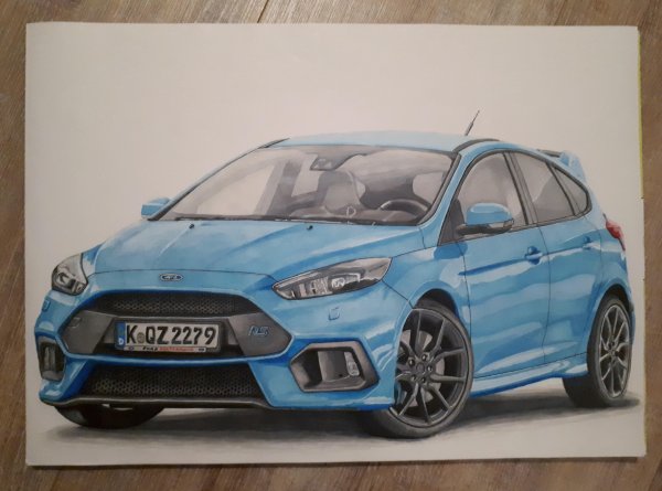 Нарисовать Форд фокус