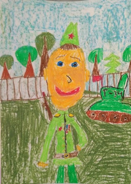 Солдат победитель рисунок