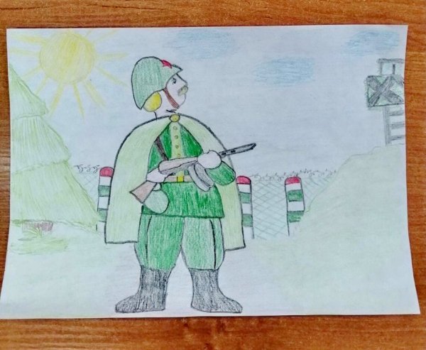 Солдат победитель рисунок фото