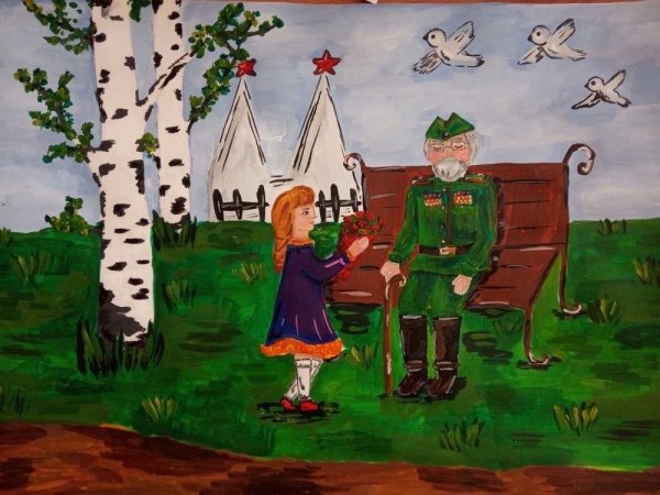 Рисунок на тему солдат войны