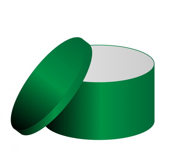 Вектор коробка для шляп