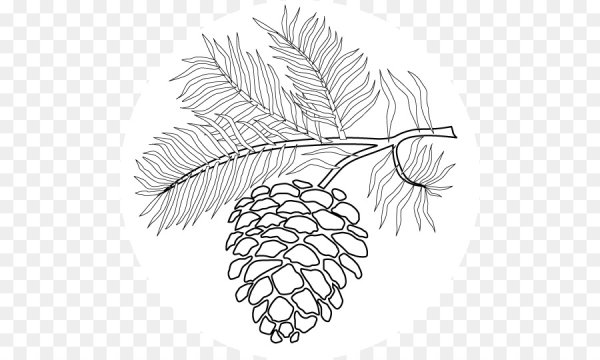 Ветка с новогодними шарами скетч