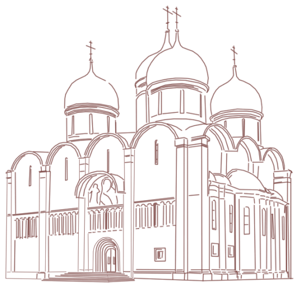 Успенский собор Московского Кремля чб