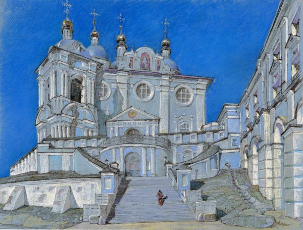 Смоленский Успенский собор зарисовка