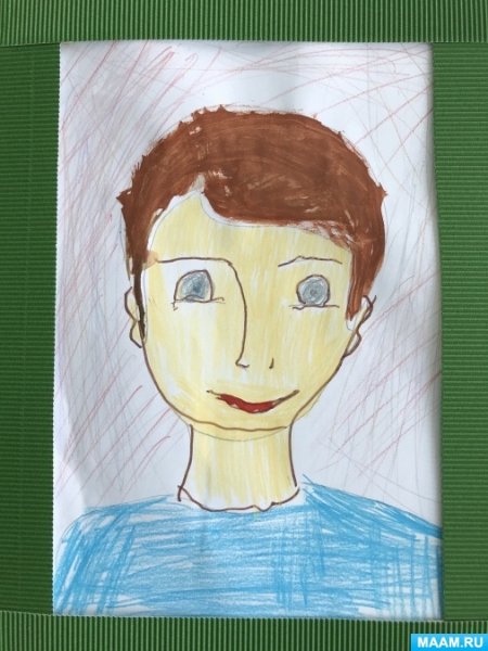 Портрет папы в детском саду