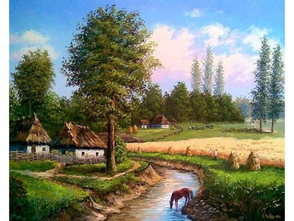 Картины пейзажи художник Солодов Николай