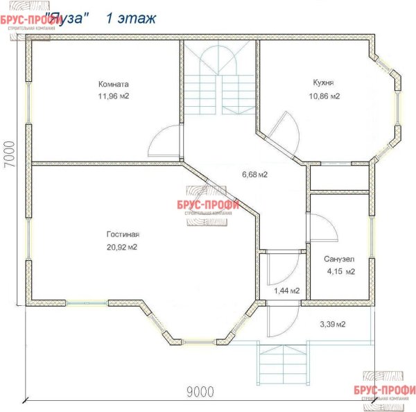 Начертить план дома