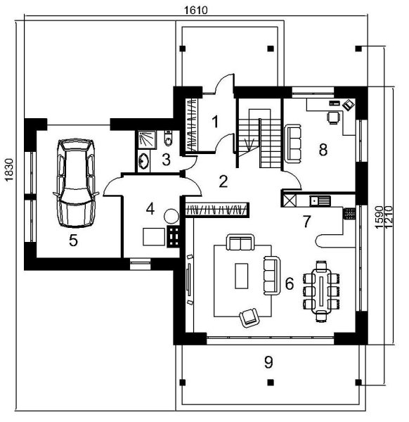 Графический план дома